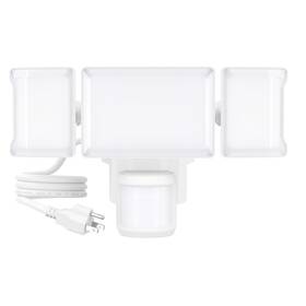 Olafus 974036281068 65w Motion Sensor Outdoor Light Plug In Flood 3 Heads 6