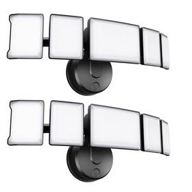 100w Olafus 974036281112 Flood Light Outdoor 2 Pack Switch Controlled Led Security