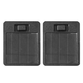 Olnverath 22437940 2pcs Battery Box Solar Lantern Light Replacement Top Parts For Outdoor Hangin
