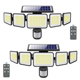 Oee215c10 Omibee 3000lm Solar Lights Outdoor 5 Adjustable Heads Motion Sensor 2