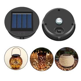 Omraytu 614141503391 Solar Light Replacement Top 2 Pack Led Lantern Lids Outdoor Water