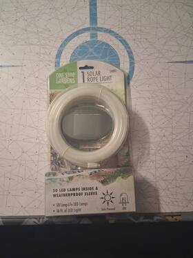 56883 One Stop Gardens Solar Rope Light Illuminate Railings And Walkways