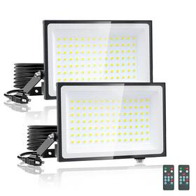 100w Onforu 974388033049 Dusk To Dawn Led Outdoor Flood Light With Timer 9000lm Adjustable Brigh