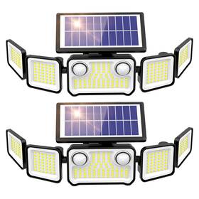 Bdtyc10as-5 Onforu 6000lm Solar Security Lights Outdoor 2 Pack 5 Heads Motion Sensor Ip65
