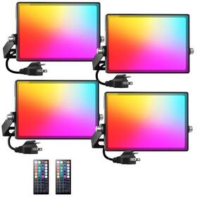 D100rgbw Onforu Led Flood Light Outdoor 800w Equivalent 100w Color Changing Rgbw Floodlight