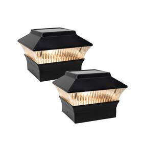 Os0102-08 Onlsity Solar Post Cap Lights 2-pack - 25 Lumen Warm White Led Fits 3.5 Inch X3.5 And 4