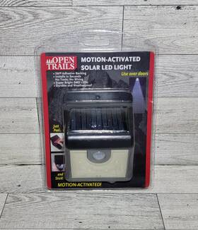 Open Trails 430000787722 Motion Activated Solar Led Light Installs In Seconds New