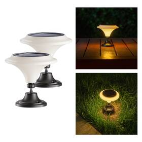 Opo202412152 Opoira Solar Table Lights Outdoor 2 Pack Classic Martini-shaped Lanterns Wit
