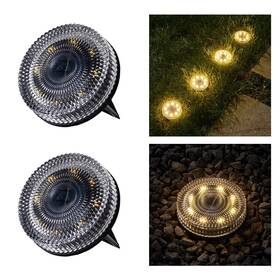 Opoira Opo20250108 Glass Solar Ground Lights With Crystal Style Modular-design Waterproof In-gr