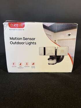 Ol3600354 Orein Motion Sensor Outdoor Lights 4500lm 30w 180 40ft Ip65 - Black