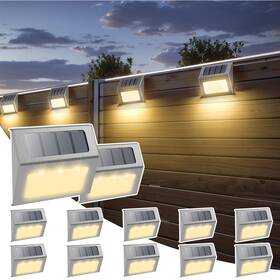 Otdair 198168105597 Solar Lights For Outside 12 Pack Deck Outdoor Waterproof Fence