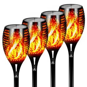 Otdair 439955295485 96 Led Solar Lights Outdoor Upgraded 4 Pack 2200mah Tiki Torches With