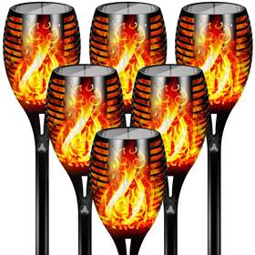 Otdair 491649574405 96 Led Solar Lights Outdoor Upgraded 6 Pack 43 Inch Tall And Super Larger Size Wa