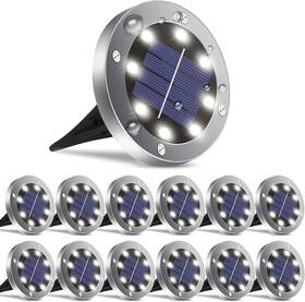 Oulonger 313046274299 Solar Lights Outdoor 12 Pack Waterproof Garden