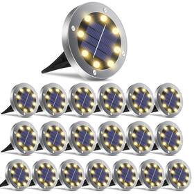 Oulonger 723661416293 Solar Ground Lights 20pack Garden Outdoor Waterproof Path