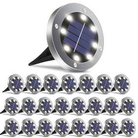 Oulonger 723661416316 Solar Ground Lights 24pack Garden Outdoor Waterproof Path
