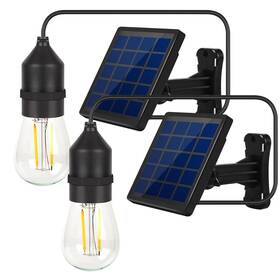0081d Ousam Led Solar Light Bulb Dusk To Dawn Outdoor Waterproof 3000k With Cable 9.8ft Porta