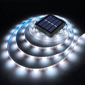 Ousam Led 445047283253 Solar Strip Lights Outdoor Waterproof Powered Rope Light 19.6ft 180 Le