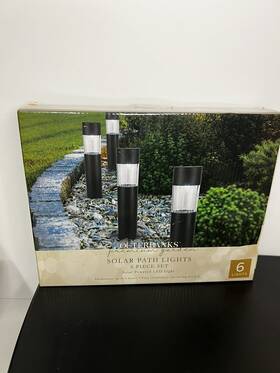 Q29cd2803-08 Outerbanks Premium Solar Led Path Lights 6 Pack Waterproof Outdoor Garden Light