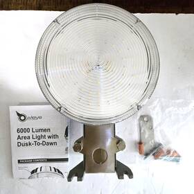 Bl6000d Owleye 6000lm Outdoor Led Light Waterproof Dusk To Dawn Sensor With Pole Mount
