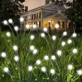 B0fqmrrzck Ozs 8 Pack Total 64 Led Solar Firefly Lights Fairy Outdoor - Garden