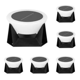 08e-pl Pakedandun Fence Lights Solar Powered Outdoor Post Lighting Warm White Led Deck Light