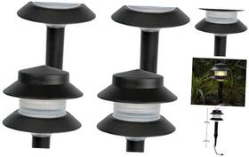 Gl-19226 Paradise Low Voltage Landscape Pathway Lights - 2 Tier Outdoor Garden Easy