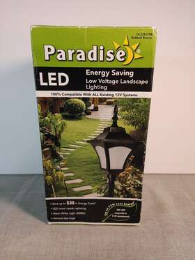 Gl33837rb Paradise Gl33837 1 Low Voltage 3w Led Landscape Light 19.5 Inch Tall Rubbed Bronze