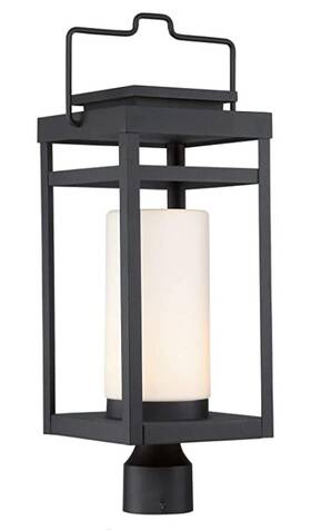 Park Harbor 781889352687 23 Inch Integrated Led Outdoor Post Light Street Yard Phel570blkled