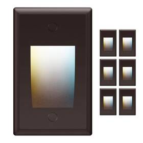 Pled-stp-br-v-6p Parmida Led Technologies 6 Pack 120v Hardwired Vertical Stair Lights Dimmable Indoor &