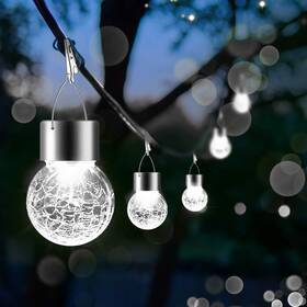 Ysso001aso Partphoner Solar Lights Outdoor Hanging Decorative Globe 24 Pack Waterproof Lante