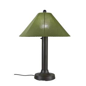 65-647 Patio Living Catalina Table Lamp 65647 With 3 Inch Bronze Body And Spectrum Cilantro