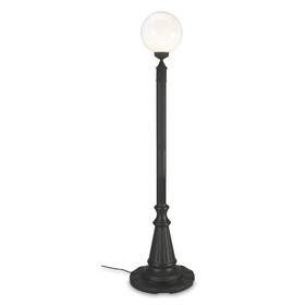Ll-00330 Patio Living European 00460 Single Bronze Globe Lantern Lamp White