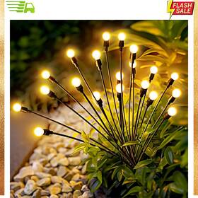 8633 Patiopia 20 Led Firefly Solar Garden Lights For Outdoor Decoration 2 Pack