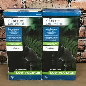 3432169 Patriot 627442050389 Lighting Aura Low Voltage Landscape Spot Light Lot Of Two