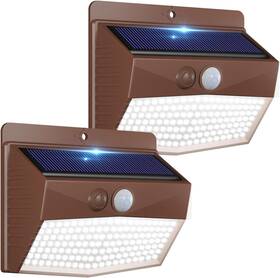 Peasur 445035972923 2 Packs Solar Outdoor Lights Motion Sensor Security Waterpro
