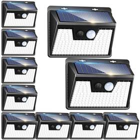 Peasur 701256875359 Solar Lights For Outside 10 Pack/140led Motion Sensor Outdoor Sola