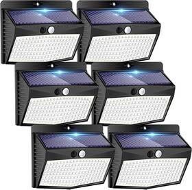 Peasur 734376837785 6 Packs Solar Outdoor Lights Motion Sensor Security Waterproof W