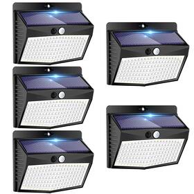 B0bxxx5fwf Peasur Solar Outdoor Lights - 138 Led/5 Packs Motion Sensor Security Wi