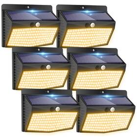 B0c8m22dvz Peasur 138 Led/6 Packs Solar Outdoor Motion Sensor Lights With 3 Lighting Modes Wirel