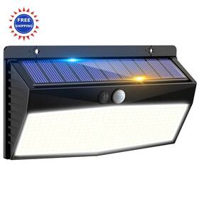 Ws67 Peasur Solar Lights Outdoor Motion Sensor 368 Led Powered Security Waterproof Fence