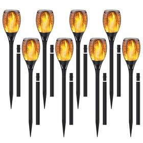 Permande 192132864367 Solar Torch Lights With Rod Flickering Flame Waterproof For Outdoors