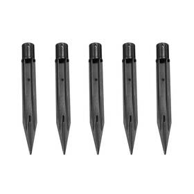 Peroup 619668179319 10x 150mm Solar-light Spike For Garden Pathway Landscape Lamp Ground Stake Black