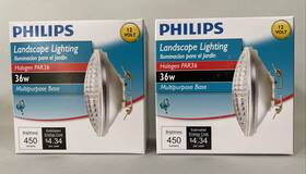 Philips 046677415259 2 Set Landscape Lighting 36w Halogen 450 Lumens Multipurpose Base Lb3