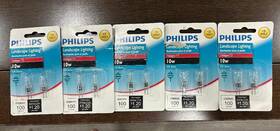 Bc20w Philips 046677417208 Halogen T3 Landscape Lighting 10w G4 Base 12 Volt Bulbs Lot Of 5