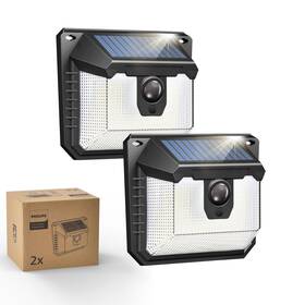 6944404330 Philips Solar Lights Motion Sensor Outdoor 120 Leds 5.24 Inch Black