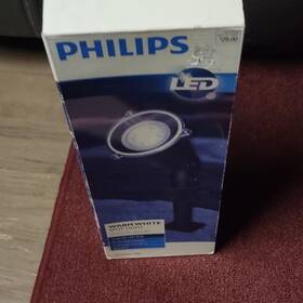 736756-101 Philips Led Spot Light Warm White Outdoor Corded Ground Stake Black
