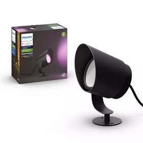 Philips Hue 313052829872 Lily Xl Outdoor Black Spot Light Smart Color Changing Low Voltage Plug-in Integr