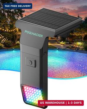 Poolhacker Yc066 Solar Pool Lights For Inground And Above Ground 10-color 4-mode Led Lig