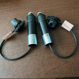 00848 Portfolio Landscape Lighting Fixture Body And Connector. Lot Of 2